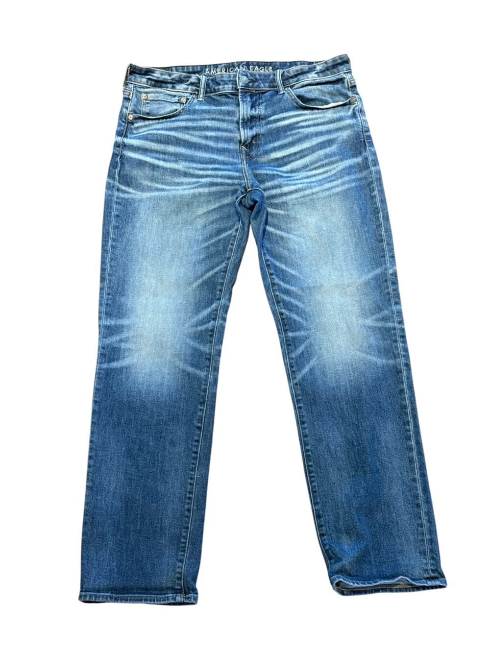 American Eagle Original Straight Men's 36 x 32 Blue Jeans